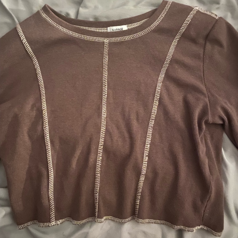 Brown y2k top